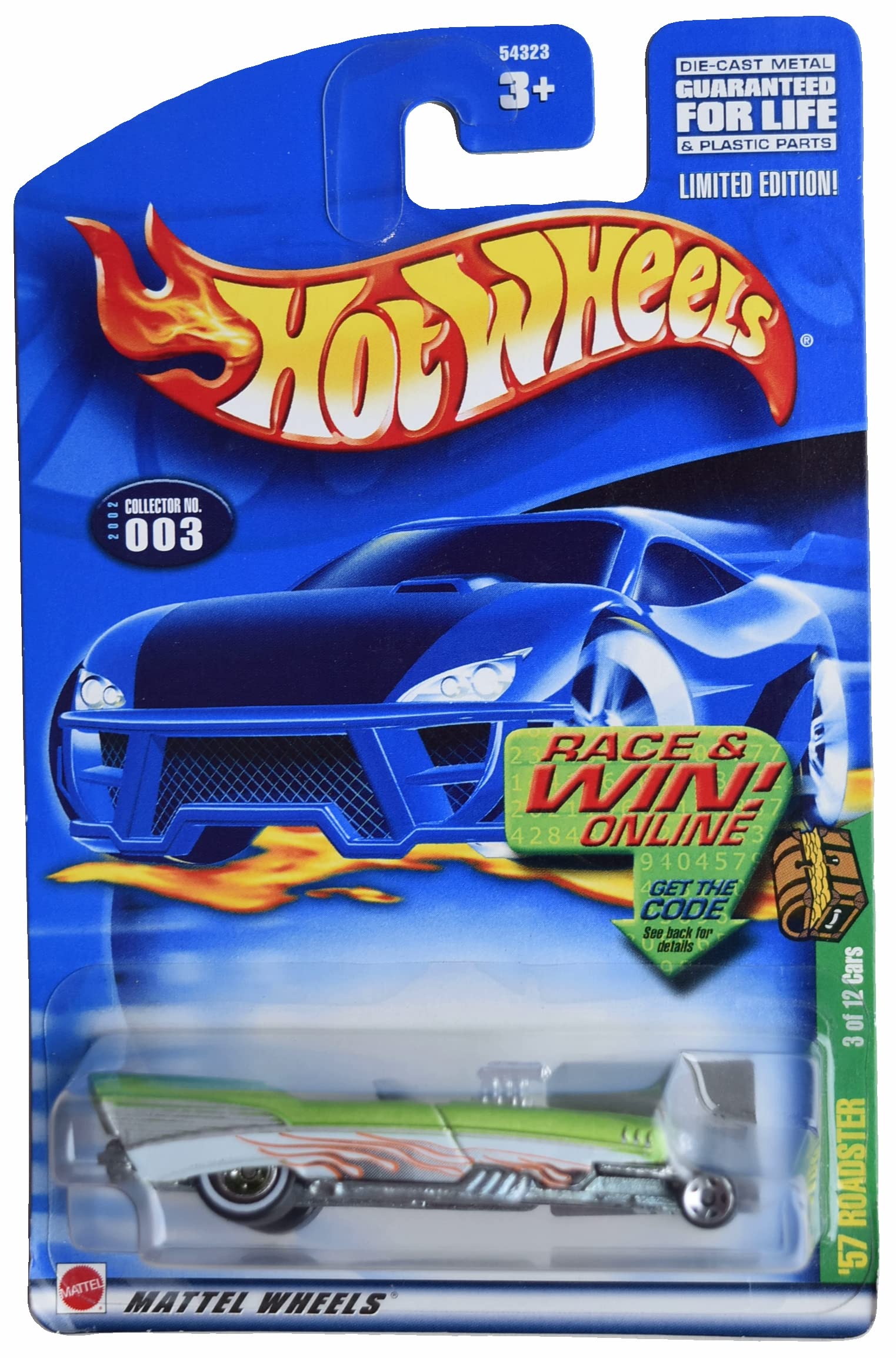 ミニカー Hot Wheels Chevrolet 57 ROADSTER Amazon.com: Hot Wheels 57 Roadster Die-cast Car Model, 3